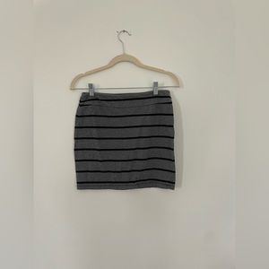 Striped mini skirt